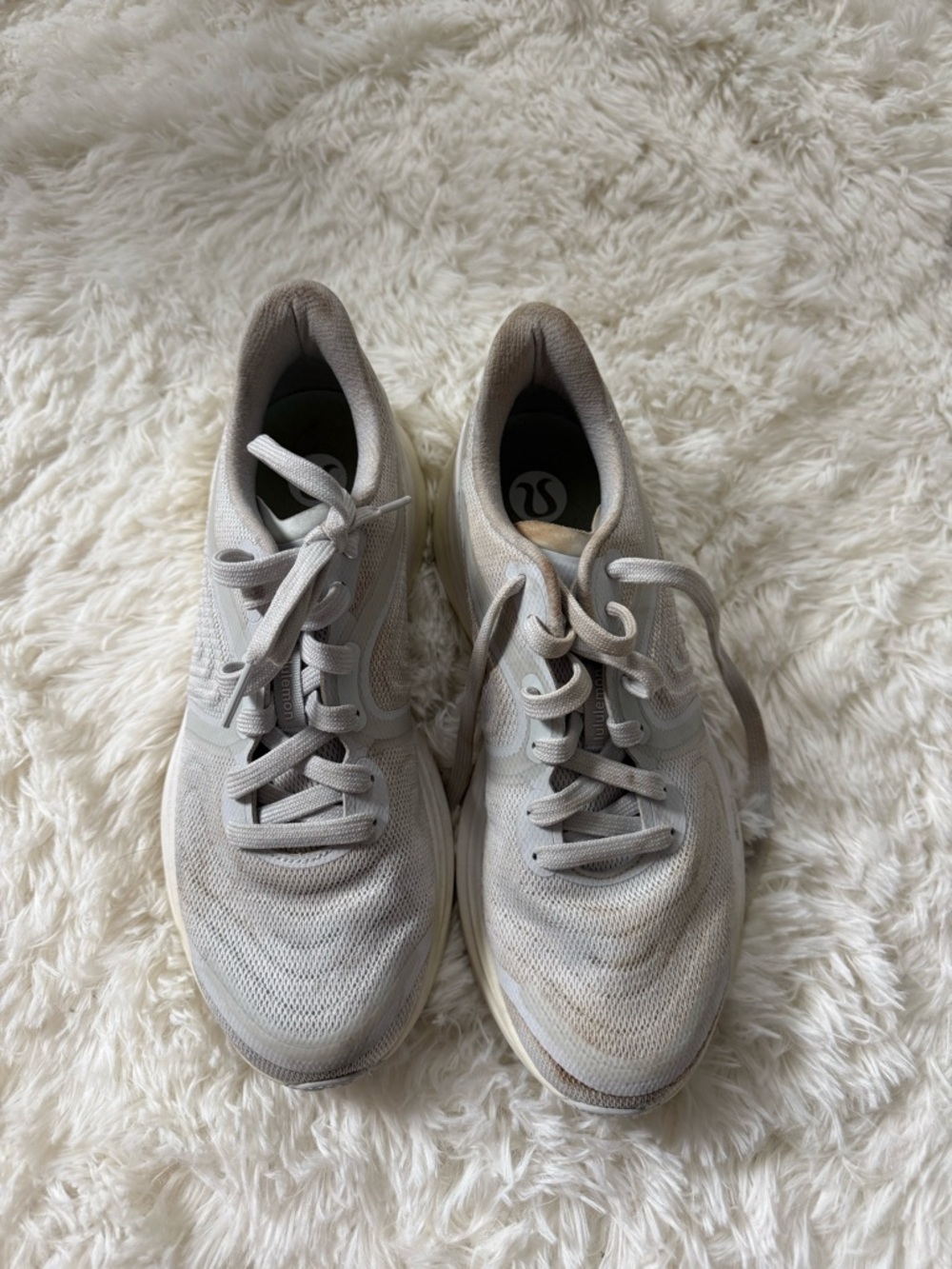 lululemon athletica white Women's Running Sneakers
